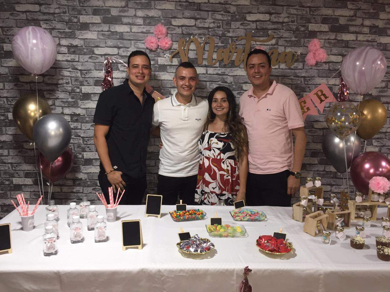 Mauricio Curiel, Diego Solano, Camila Muñoz y Yeison González.